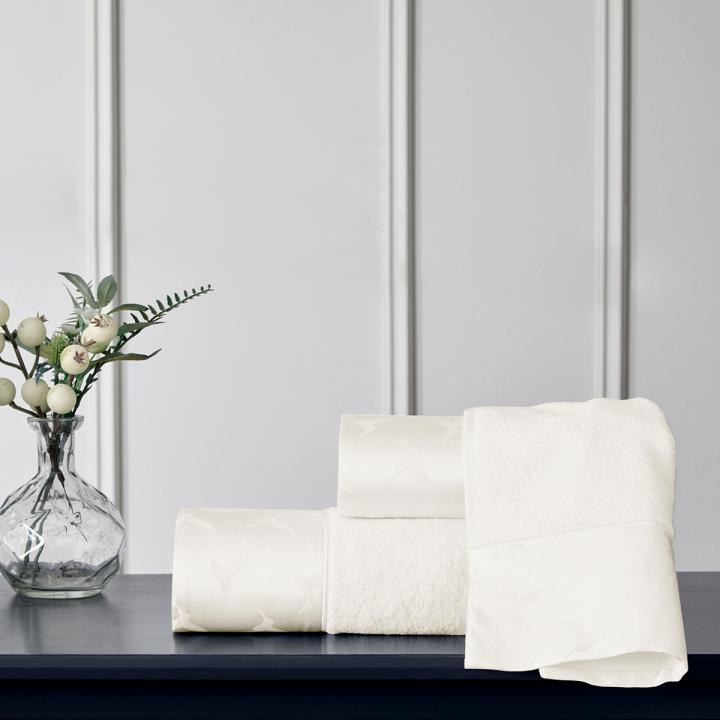Комплект рушників Tivolyo Home колекція Colibri (Білий, 28х50 / 50х100 / 75х150)